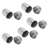 5PCS Seasoning Bottle Stainless Steel Spice Shaker with Rotating Cover Kitchen Gadget BBQ Tool