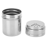 5PCS Seasoning Bottle Stainless Steel Spice Shaker with Rotating Cover Kitchen Gadget BBQ Tool