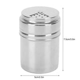 5PCS Seasoning Bottle Stainless Steel Spice Shaker with Rotating Cover Kitchen Gadget BBQ Tool