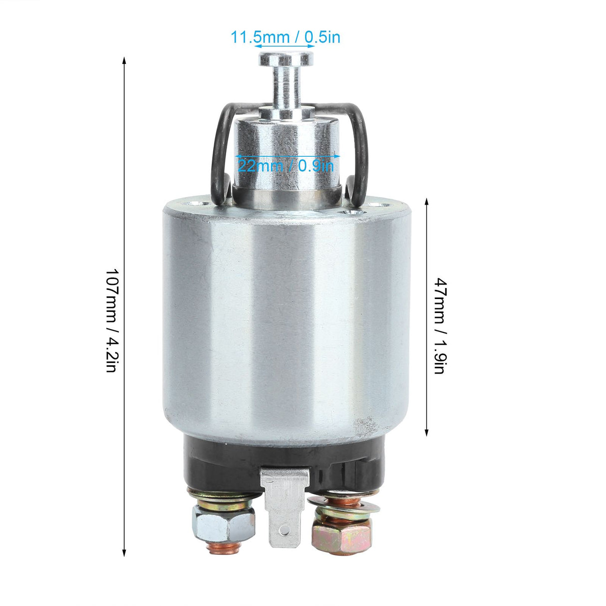 Starter Motor Relay Replacement Tillers Accessory Parts Fit for 170F/173F/178F/186F Round Head