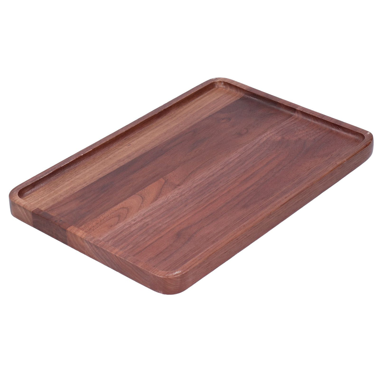 Walnut Service Plate Square Decoration Fruit Food Dessert Plate Tray Wooden BBQ Plate34x23x2