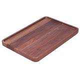 Walnut Service Plate Square Decoration Fruit Food Dessert Plate Tray Wooden BBQ Plate34x23x2