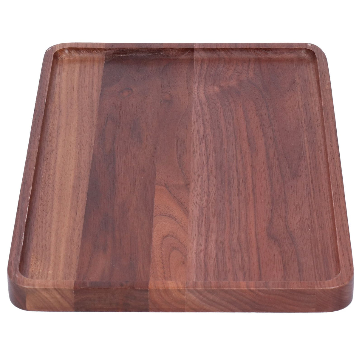 Walnut Service Plate Square Decoration Fruit Food Dessert Plate Tray Wooden BBQ Plate34x23x2