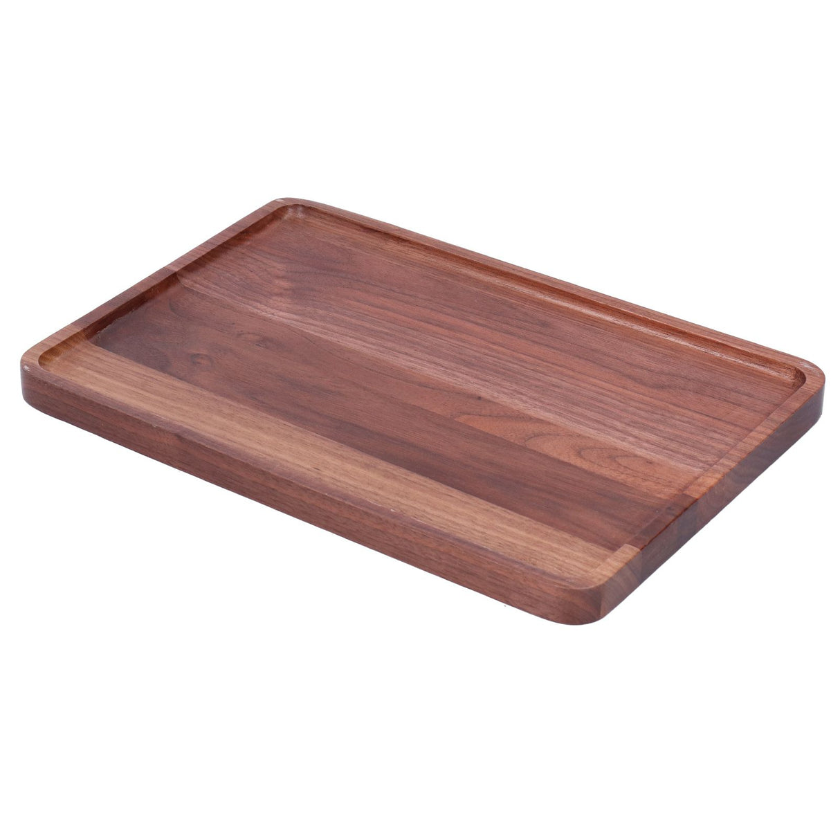 Walnut Service Plate Square Decoration Fruit Food Dessert Plate Tray Wooden BBQ Plate34x23x2