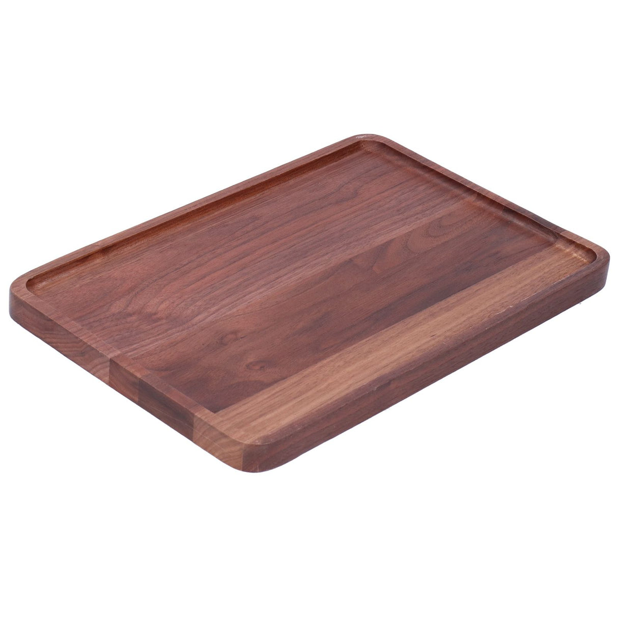 Walnut Service Plate Square Decoration Fruit Food Dessert Plate Tray Wooden BBQ Plate34x23x2