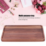 Walnut Service Plate Square Decoration Fruit Food Dessert Plate Tray Wooden BBQ Plate34x23x2