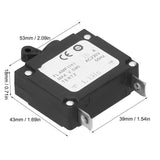 2PCS Power Switch Circuit Breaker Leakage Protector Fit for 168F 170F Gasoline Generator 2KW‑3KW