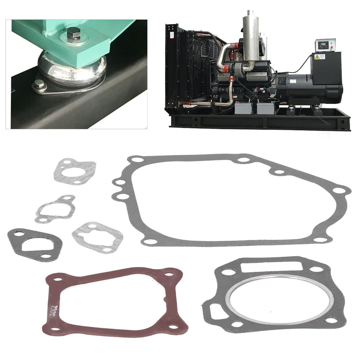 4Set Engine Gasket Kit Gasoline Generator Accessory Parts Fit for 168F/GX160 2KW 3KW