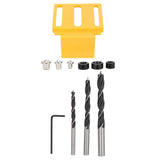 11pcs/set Wood Doweling Jig Drill Guide Punch Positioner Tool Kit for Woodworking Carpentry