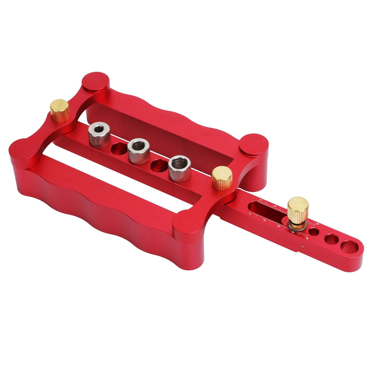 Self Centering Doweling Jig Borehole Locator with Scale Kit DIY Woodworking Tools