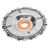 5/8in Grinder Wood Carving Disc Slot Cutting Sawing Blade Woodworking Tool Chain Plate - Top-Down View