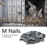 1800pcs M Nails Practical Repairing Tool Accessory for Rabbit Chicken Pigeons Foxes Cages