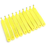 100Pcs Sheep Ear Tag Double Folded Yellow Integrated Number Animal Identification Card