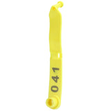 100Pcs Sheep Ear Tag Double Folded Yellow Integrated Number Animal Identification Card