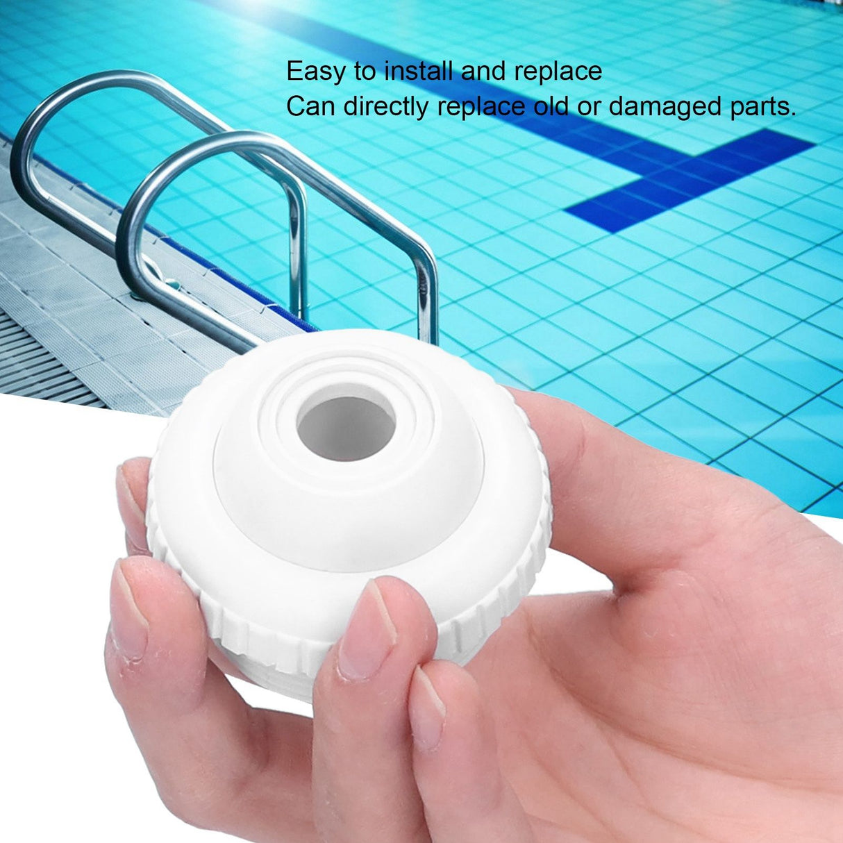 2PCS 1.5in Male Thread Rotatable Swimming Pool Spa Jet Massage Nozzle Return Jet