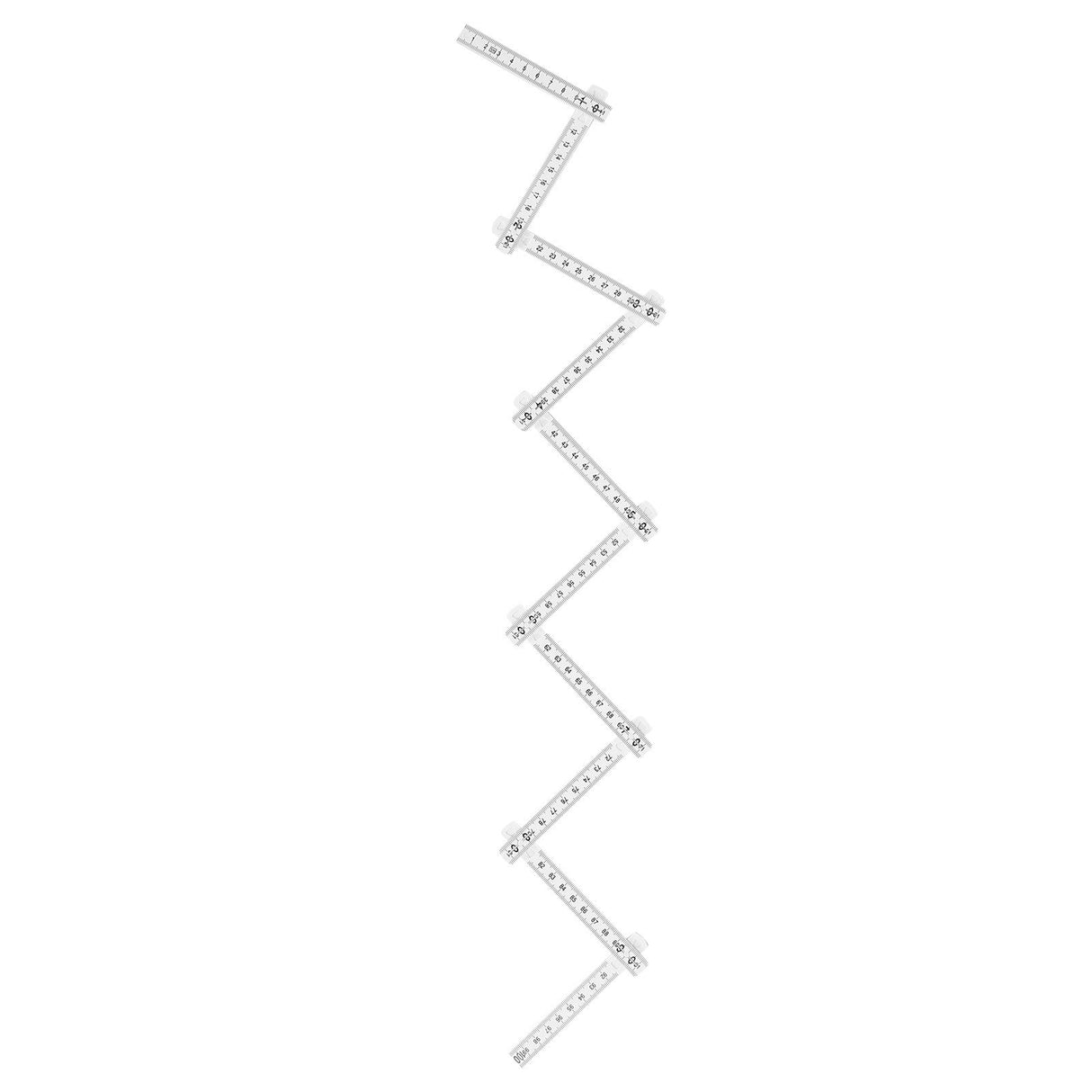 3Pcs Folding Ruler DIY Multi Angle Ruler Linear Measurement for Carpentry Tile Laying
