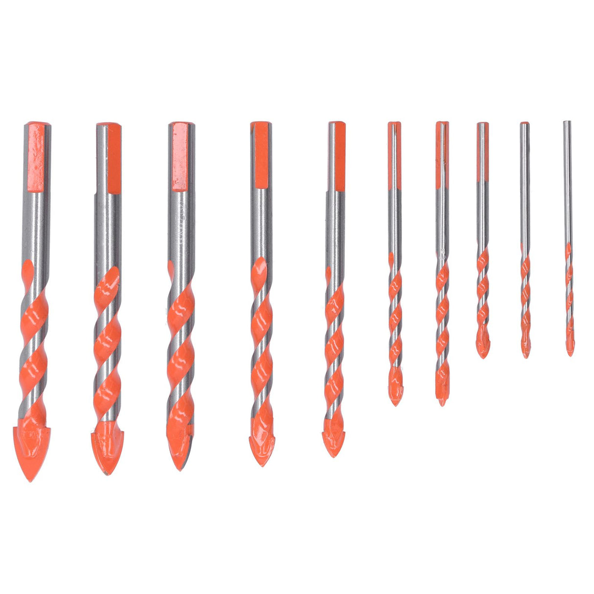 10PCS Multifunctional Drill Bits Set 3/4/5/6/6/8/10/12/14/16mm Triangular Drilling Bit for Wood
