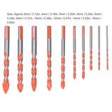 10PCS Multifunctional Drill Bits Set 3/4/5/6/6/8/10/12/14/16mm Triangular Drilling Bit for Wood - Extra Image