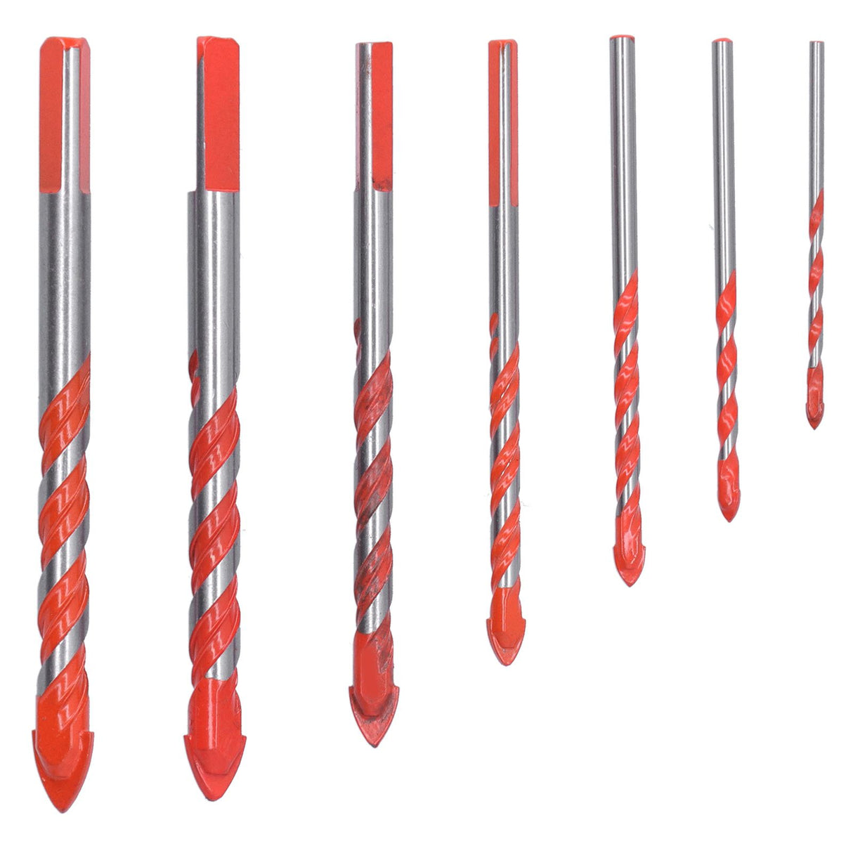 Drill Bit Set Multi Purpose Bits Accessory for Ceramic Tile Concrete Glass Drilling(7Pcs )