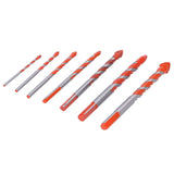Drill Bit Set Multi Purpose Bits Accessory for Ceramic Tile Concrete Glass Drilling(7Pcs )