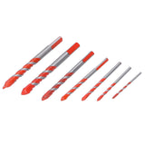 Drill Bit Set Multi Purpose Bits Accessory for Ceramic Tile Concrete Glass Drilling(7Pcs ) - Low Angle