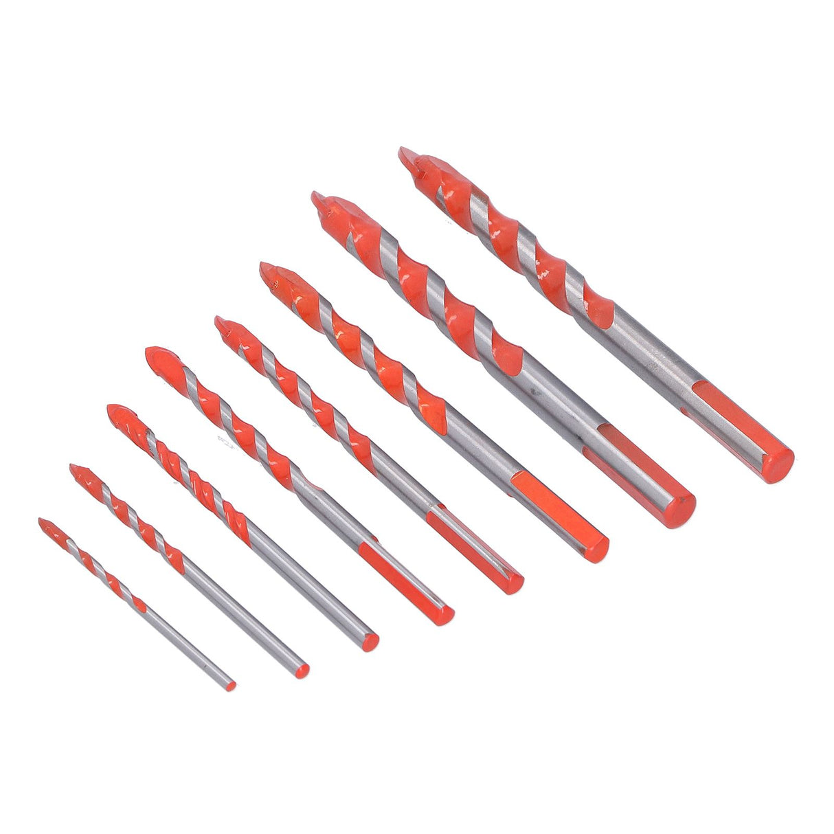 Drill Bit Set Multi Purpose Bits Accessory for Ceramic Tile Concrete Glass Drilling(8Pcs )