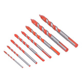 Drill Bit Set Multi Purpose Bits Accessory for Ceramic Tile Concrete Glass Drilling(8Pcs )