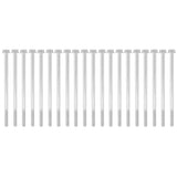20pcs M6 x 120mm Hex Extended Motor Screw Hex Head Long Screw for Agriculture Household