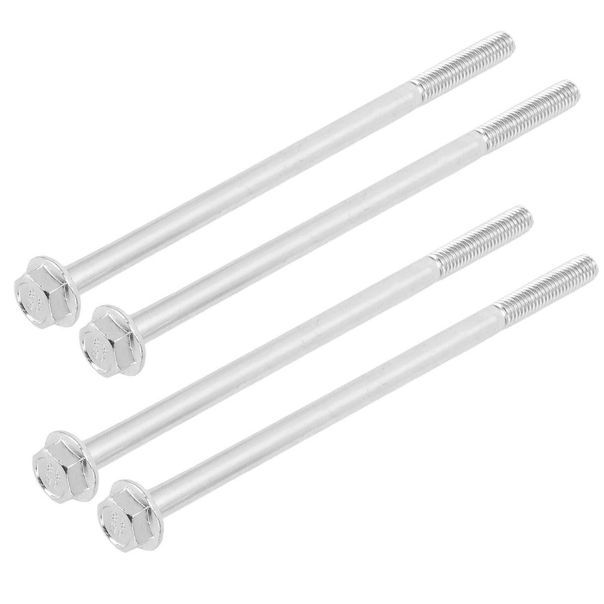 20pcs M6 x 120mm Hex Extended Motor Screw Hex Head Long Screw for Agriculture Household