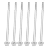 20pcs M6 x 120mm Hex Extended Motor Screw Hex Head Long Screw for Agriculture Household