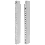 2Pcs 2m Folding Carpenters Ruler Lightweight Compact Measuring Stick Woodworking Tool