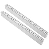 2Pcs 2m Folding Carpenters Ruler Lightweight Compact Measuring Stick Woodworking Tool - Side View