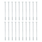 20Pcs Long Hex Bolt Flange Flat Head Screw Replacement M6x135 Generator Hardware Fittings