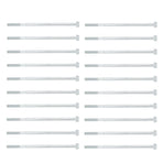 20Pcs Long Hex Bolt Flange Flat Head Screw Replacement M6x135 Generator Hardware Fittings