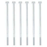 20Pcs Long Hex Bolt Flange Flat Head Screw Replacement M6x135 Generator Hardware Fittings - 45-Degree Angle