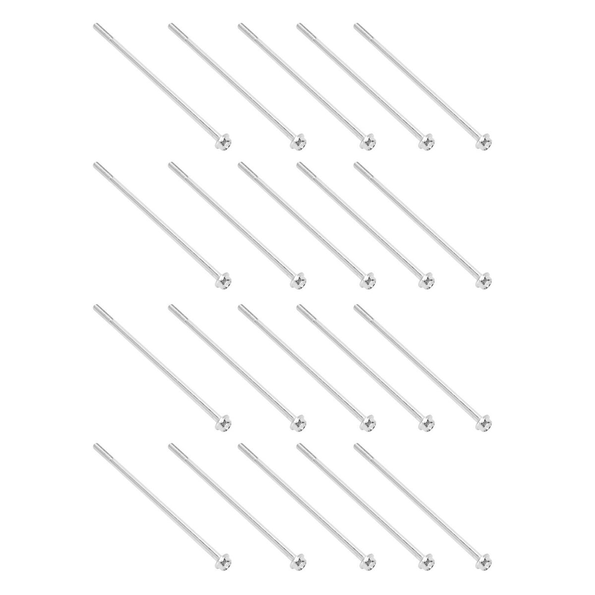 20Pcs Hex Flange Long Bolt Motor Generator Rotor Stator Screw Replacement Parts M6x155