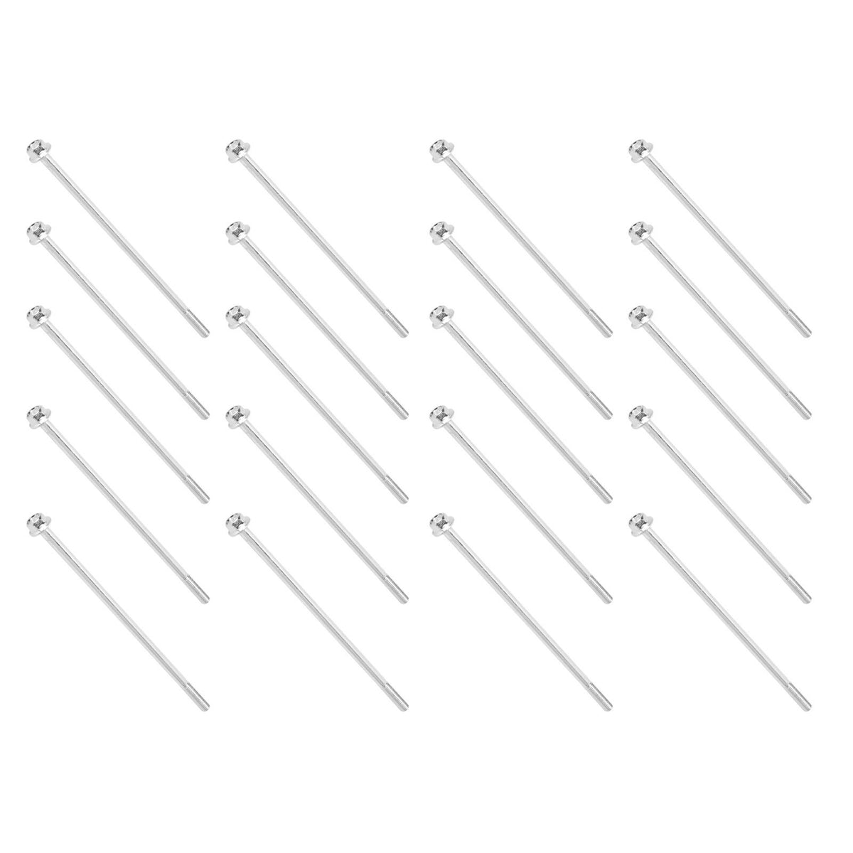 20Pcs Hex Flange Long Bolt Motor Generator Rotor Stator Screw Replacement Parts M6x155