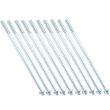 10Pcs M8x210 Motor Bracket Screw Gasoline Hex Flange Long Bolts Fastener Accessory