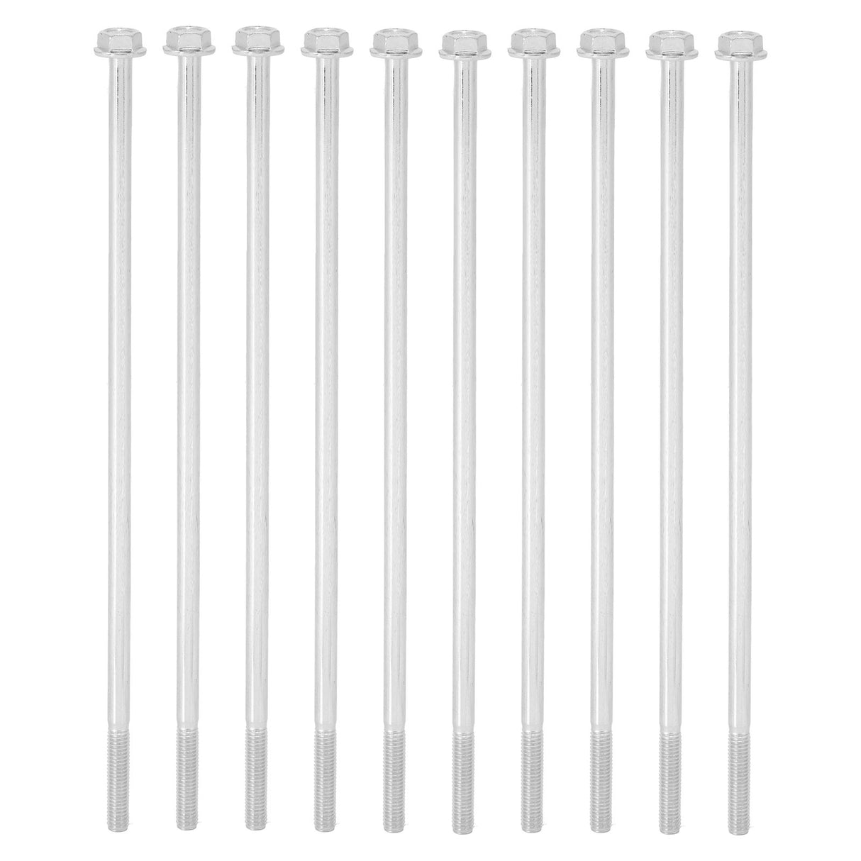 10Pcs Long Flange Bolt M8x235 Hex Head Flange Screw Gasoline Generator Replacement Parts