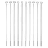 10Pcs Long Flange Bolt M8x235 Hex Head Flange Screw Gasoline Generator Replacement Parts