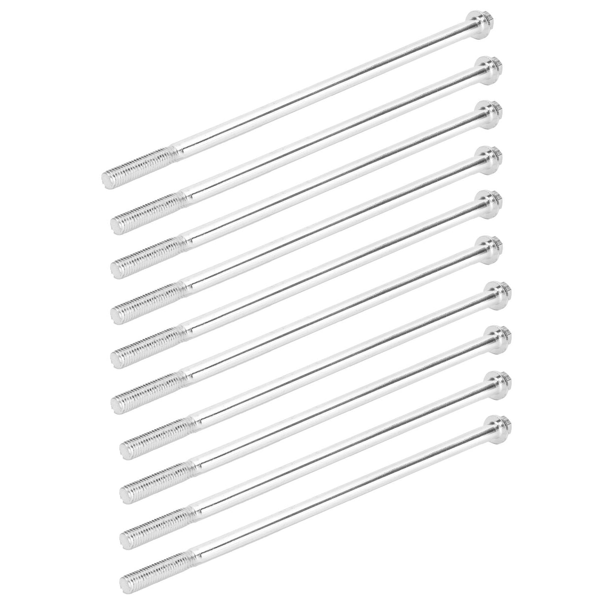 10Pcs Long Flange Bolt M8x235 Hex Head Flange Screw Gasoline Generator Replacement Parts
