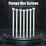 10Pcs Long Flange Bolt M8x235 Hex Head Flange Screw Gasoline Generator Replacement Parts - Extra Image