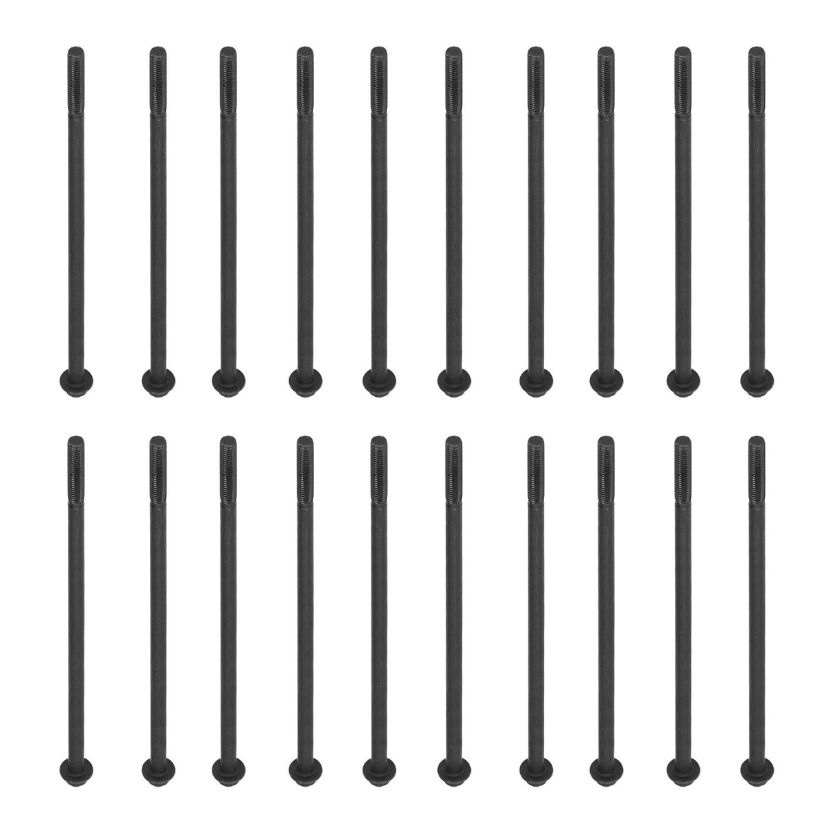20PCS M6x175 Long Bolts Flange Bolts Threaded Bar Gasoline Diesel Generator Parts