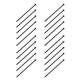 20PCS M6x175 Long Bolts Flange Bolts Threaded Bar Gasoline Diesel Generator Parts - Close-Up Angle