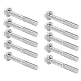 30Pcs M8x55 Screws Cylinder Bolt Accessory for 168F/170F 2kw‑3kw Gasoline Generator - 45-Degree Angle
