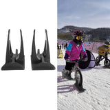 Kids Balanced Scooter Skis Stand Parking Rack Snowboard Equipment for Winter Skiing Black - Extra Image