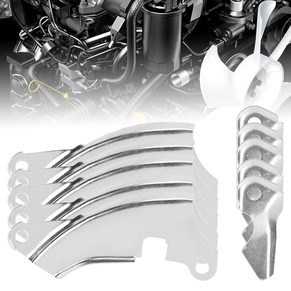5Set Starter Side Plate Replacement Fit for 168F GX160/170F 2‑3KW Gasoline Engine Generator Part