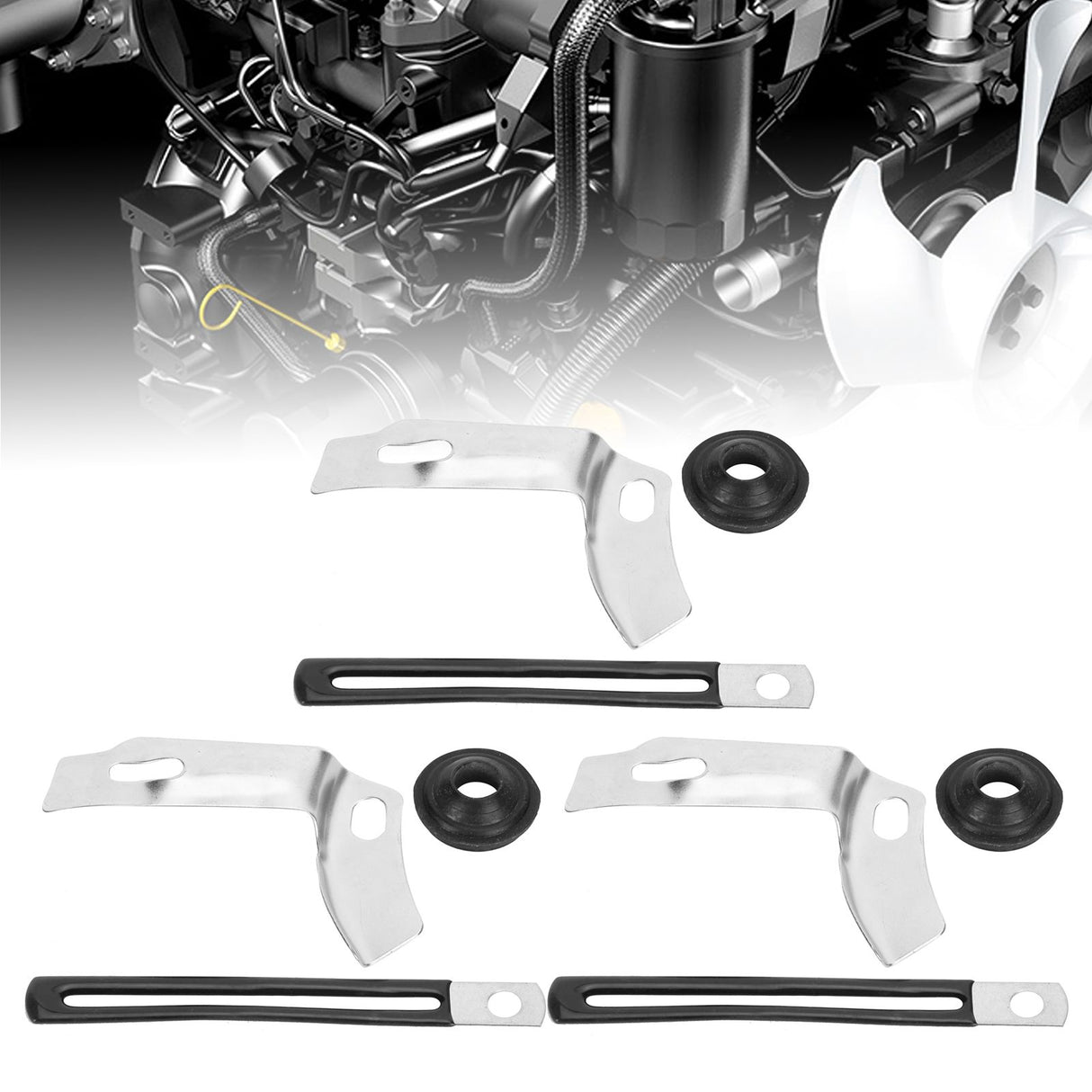 3Set Flywheel Side Cover Tension Disc Alarm Plug Kit for 188F/190F/192F Gasoline Generator
