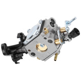 Aluminium Alloy Carburetor Carb Fit for Husqvarna 450 450E 445 445E Chainsaw Gas Engines - Close-Up Angle