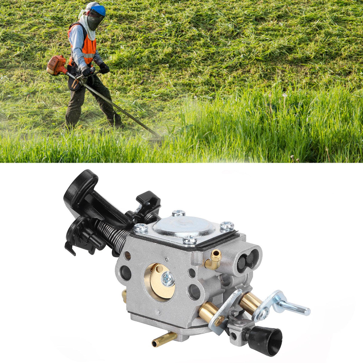 Aluminium Alloy Carburetor Carb Fit for Husqvarna 450 450E 445 445E Chainsaw Gas Engines